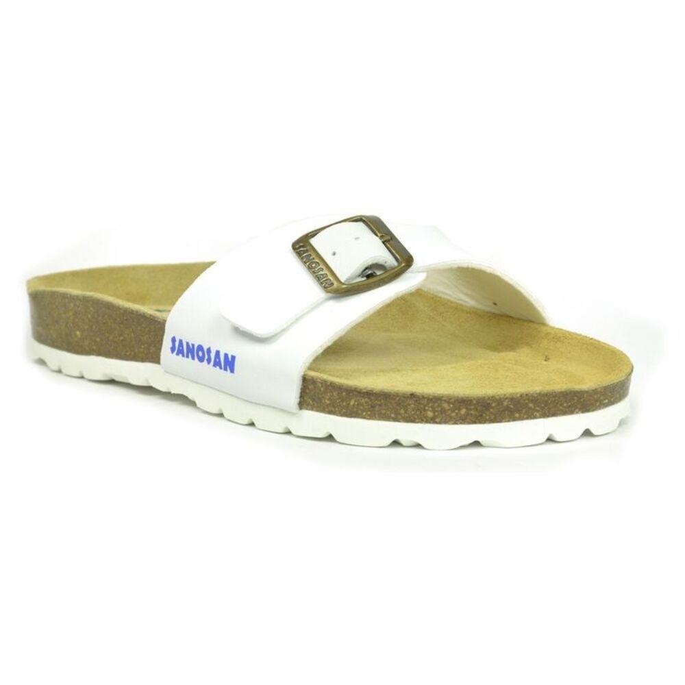 Sanosan Womens/Ladies Malaga Sano Sandals / White/Brown